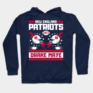 New England Patriots Drake Maye 10 Football Players Hoodie